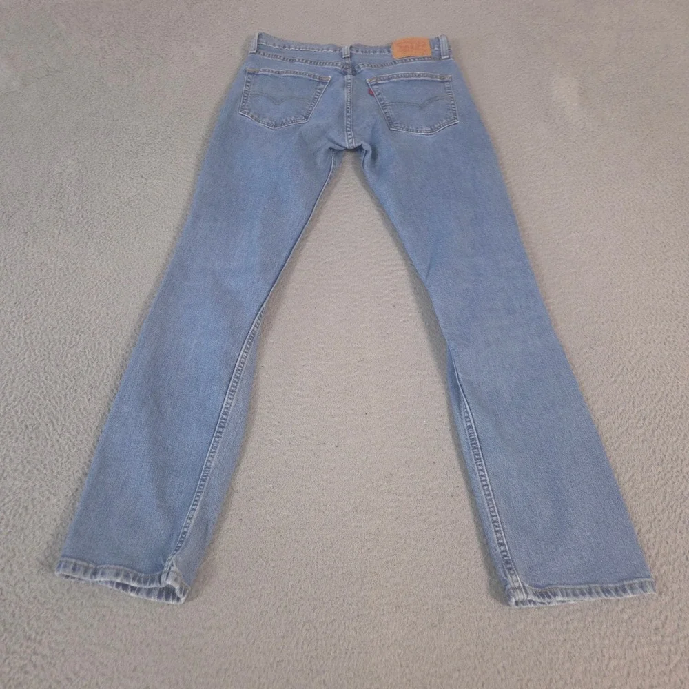 Levi's Jeans Mens 32x32 Blue 511 Slim Leg Distressed Ripped Knee Stretch Denim